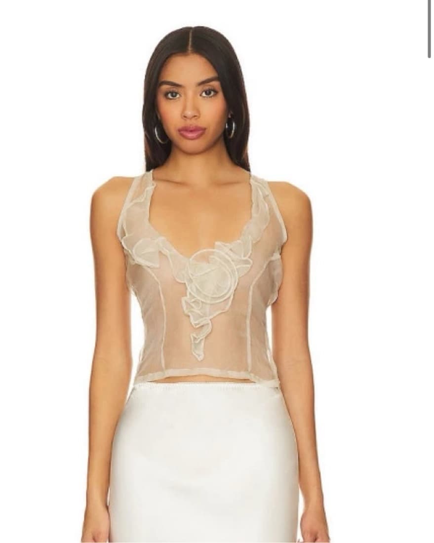 Belle The Label Silk Flower Top - Image 2