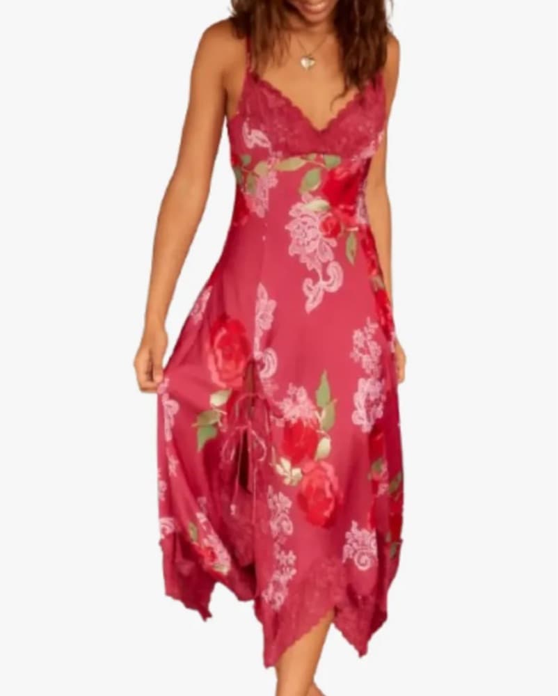 Free People Intimates Midi SATIN Dress - Image 2