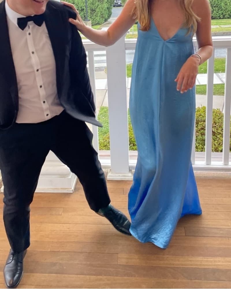 Elegant Blue Maxi Dress - Image 3