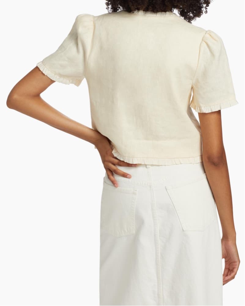 Reformation Set- Bess Linen Top / Shorts - Image 5