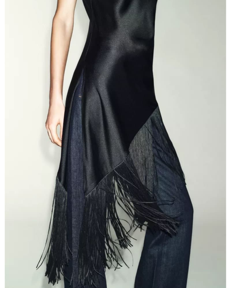 Zara Satin Fringed Top - Image 3