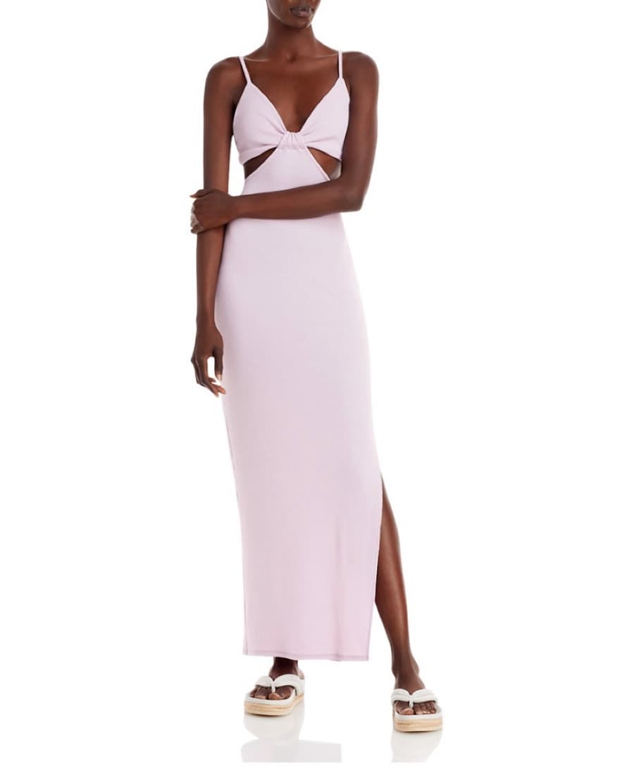 Purple Bloomingdales Cut Out Maxi Dress - Image 1