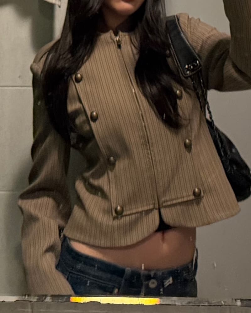 Striped Tailored Jacket - Image 5