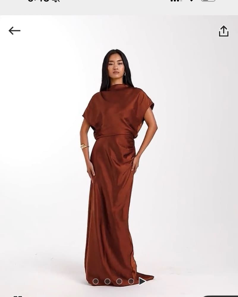 Asos Rust Long Dress  - Image 1