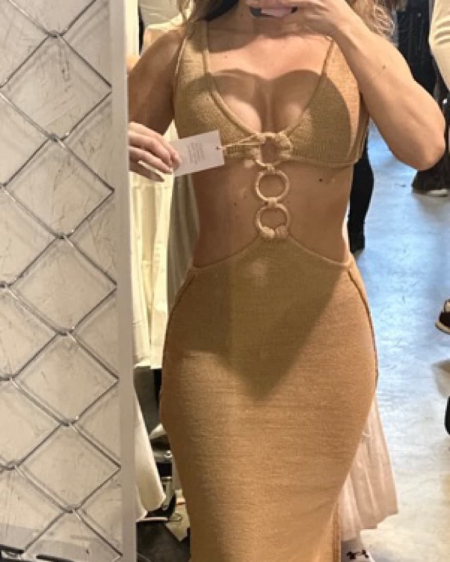 Cult Gaia Mert Dress In Sand - Image 2