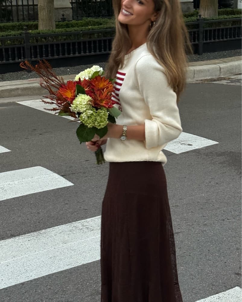 Lulus Brown Maxi Skirt - Image 3