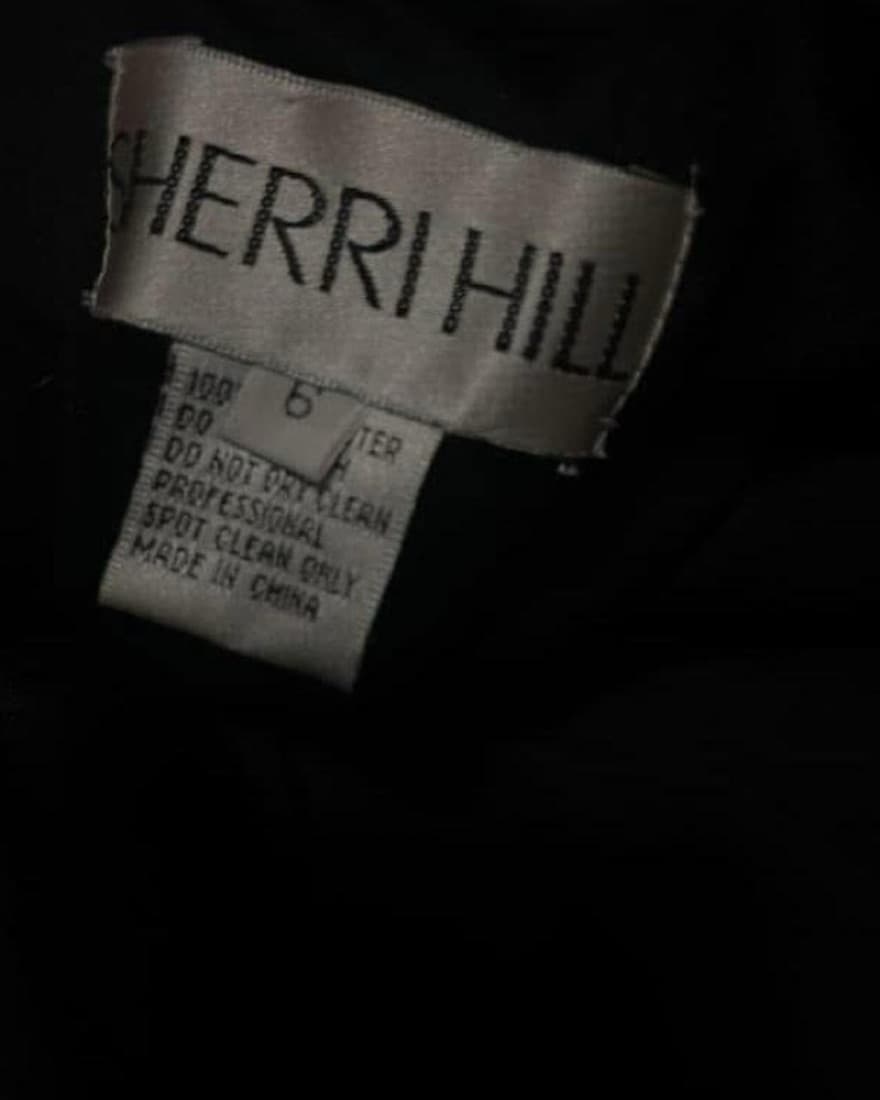 Sherri Hill Black sequin long sleeve min - Image 3