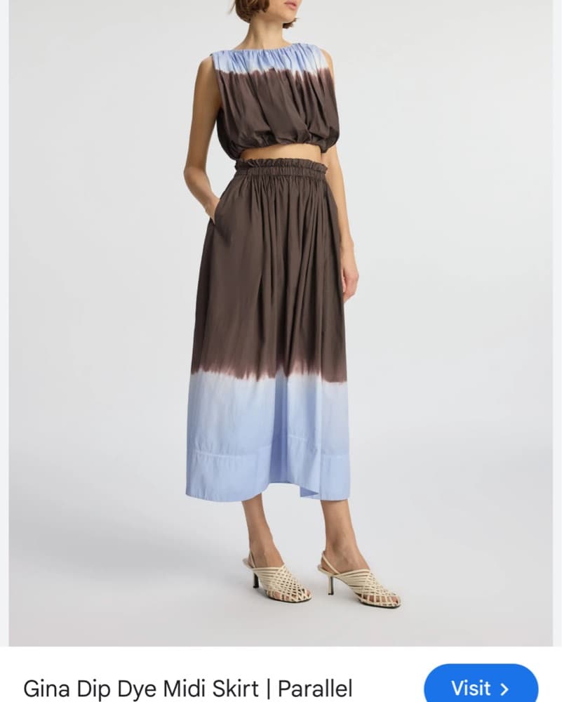 Tie-Dye Midi Skirt And Too - Image 3