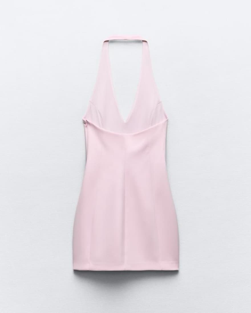 Viral Pink Halter Dress Zara  - Image 6