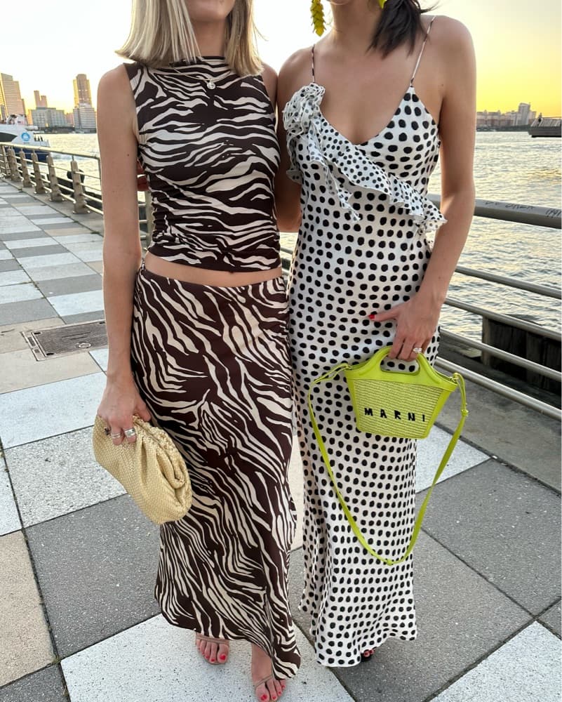 Polka Dot Maxi Dress with Bright Accents - Image 3