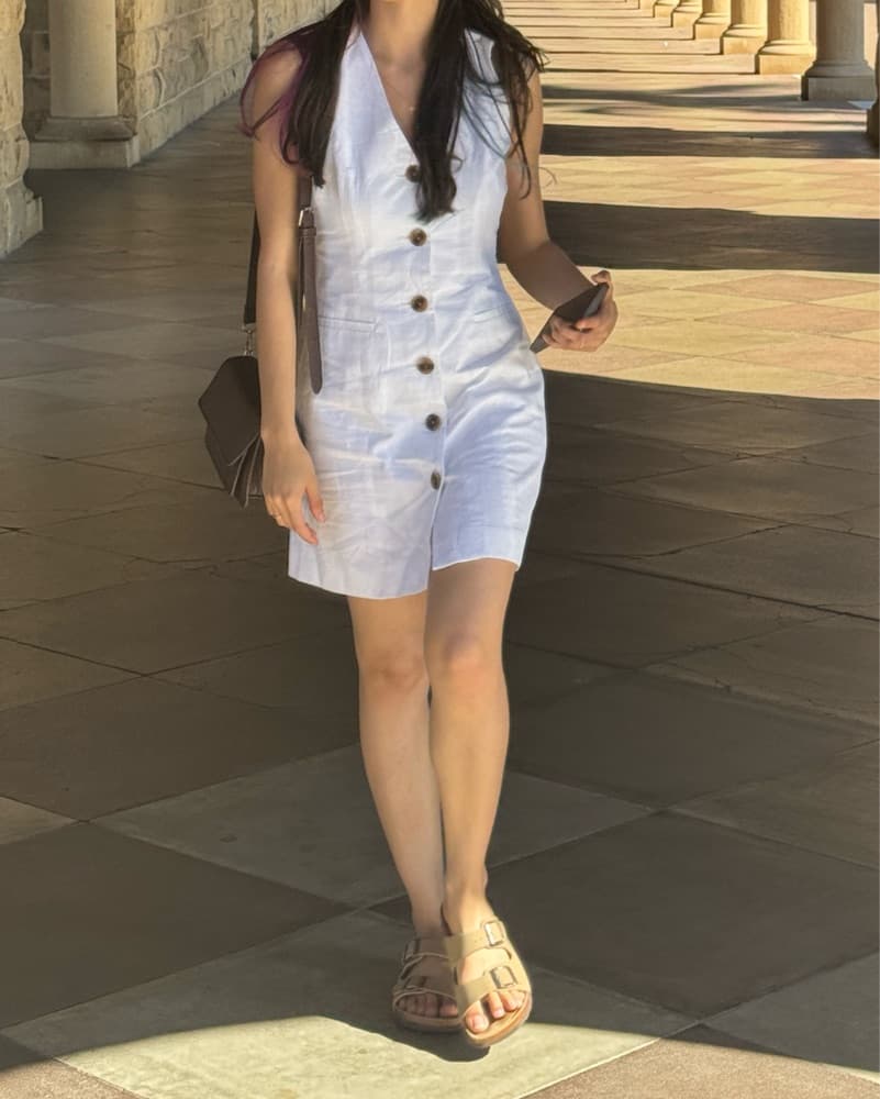 A New Day White Old Money Dress - Image 1