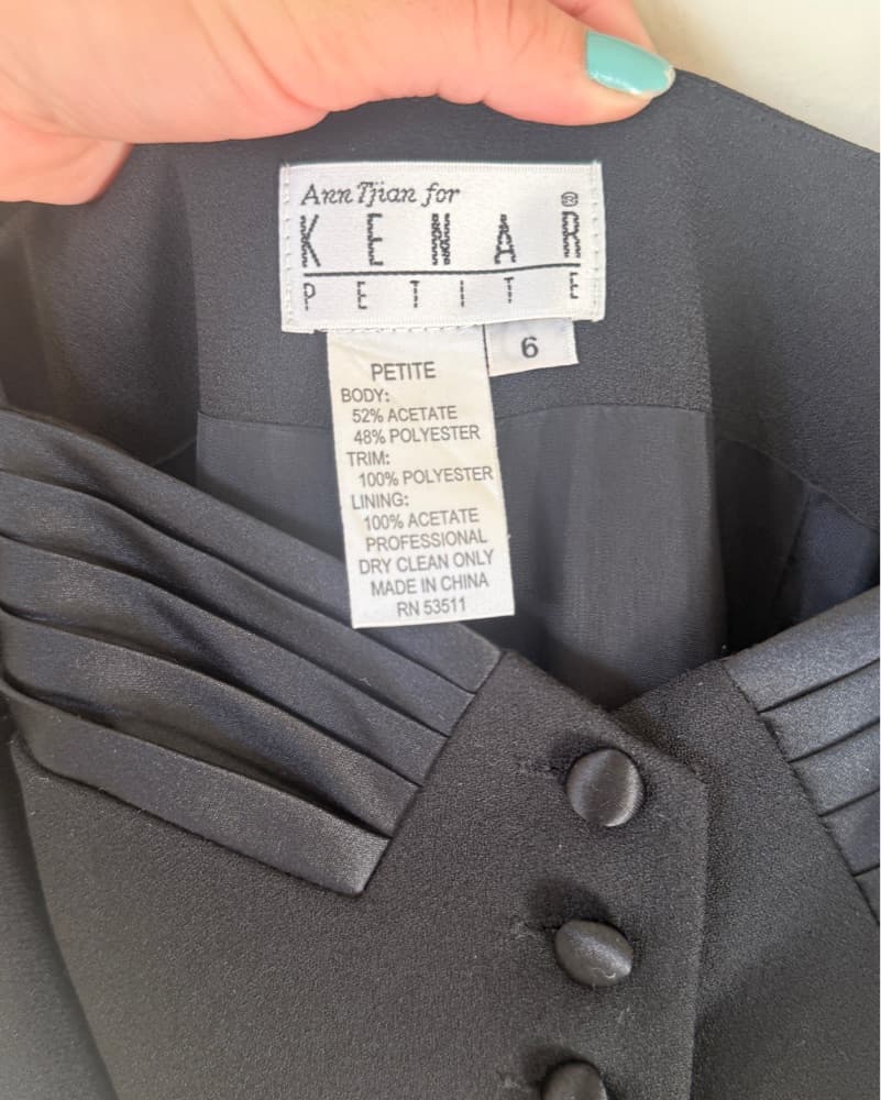 Vintage 90s Chic Black Jumpsuit - Image 2