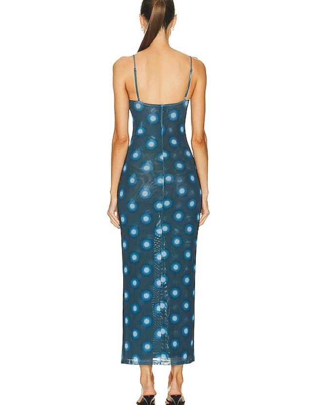 Miaou Thais Blue Midi Dress - Image 2