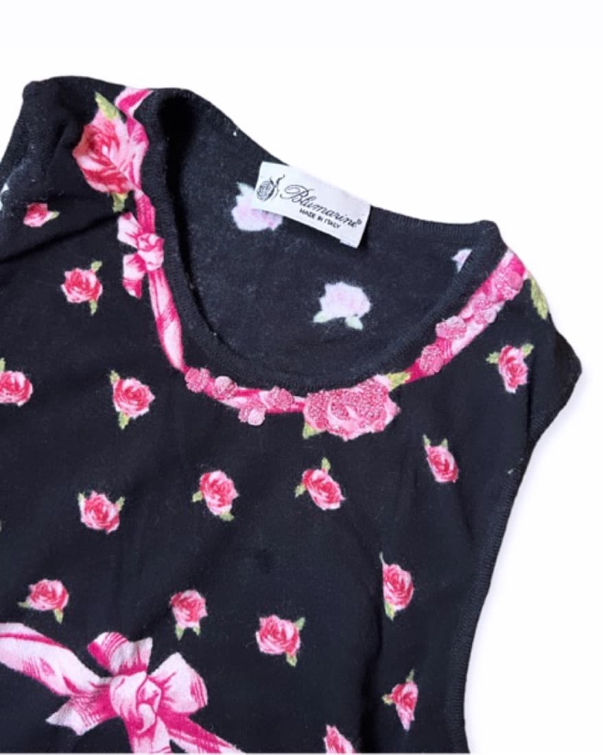 Blumarine Vintage Knit/Beaded Top - Image 3