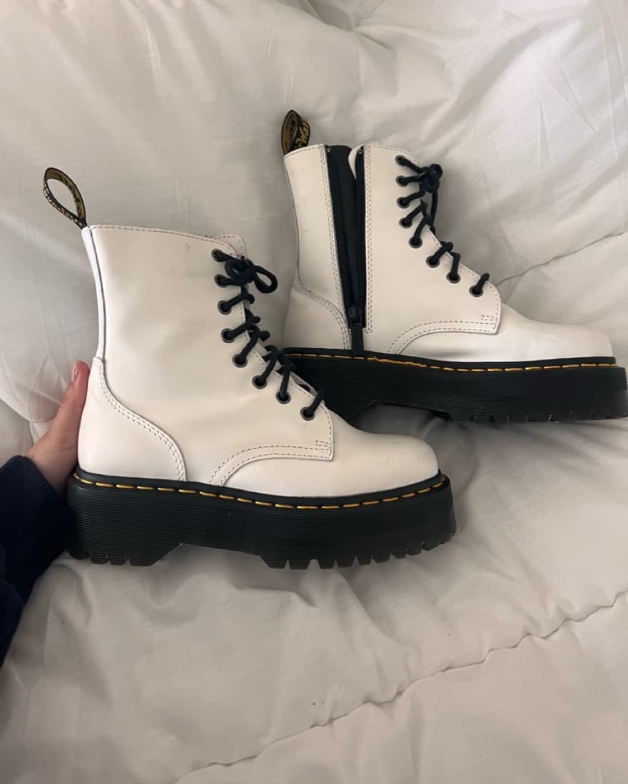 White Platform Doc Martens  - Image 4