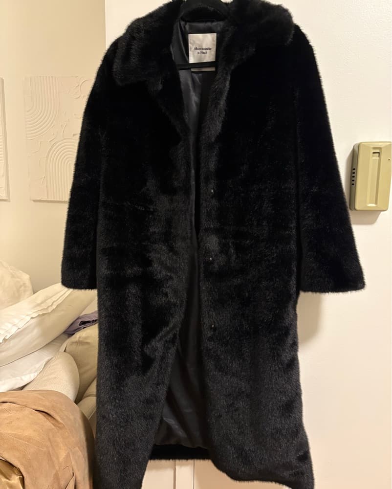 Abercrombie Faux Fur Coat - Image 1