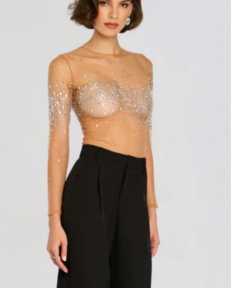 Retrofete Nea Crystal Embellished Top XS - Image 2