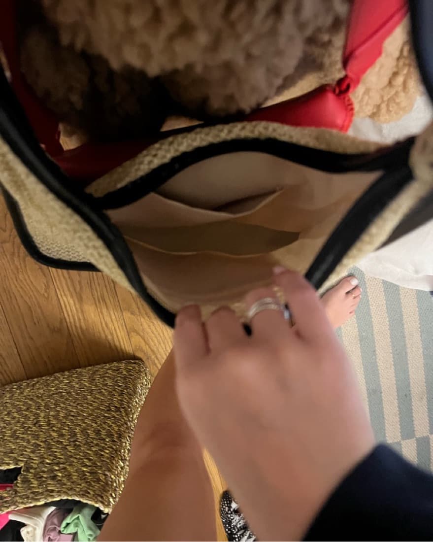 Straw Shoulder Tote - Image 3