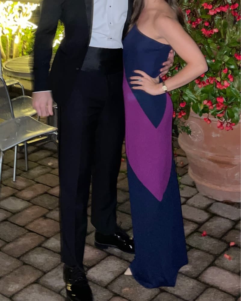 Ralph Lauren One Shoulder Jersey Gown - Image 2