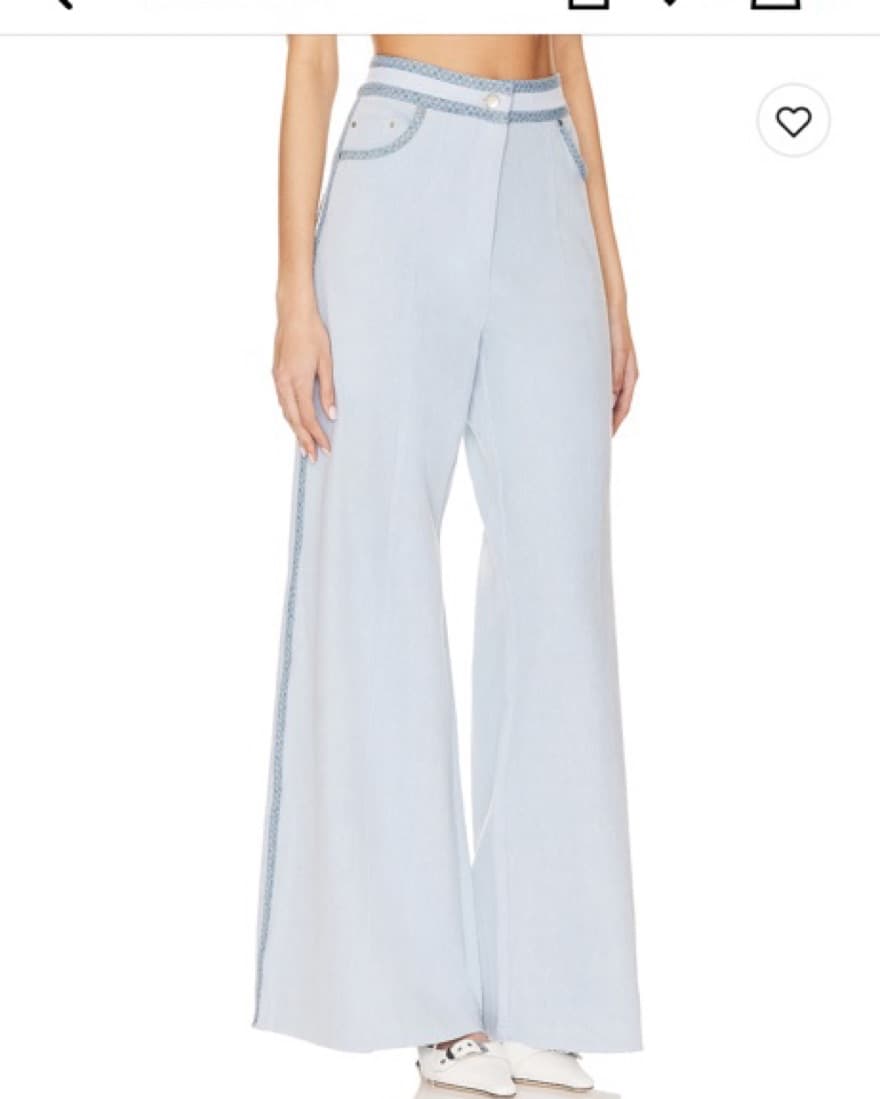 Light Wash flare jean (matching Set) - Image 2