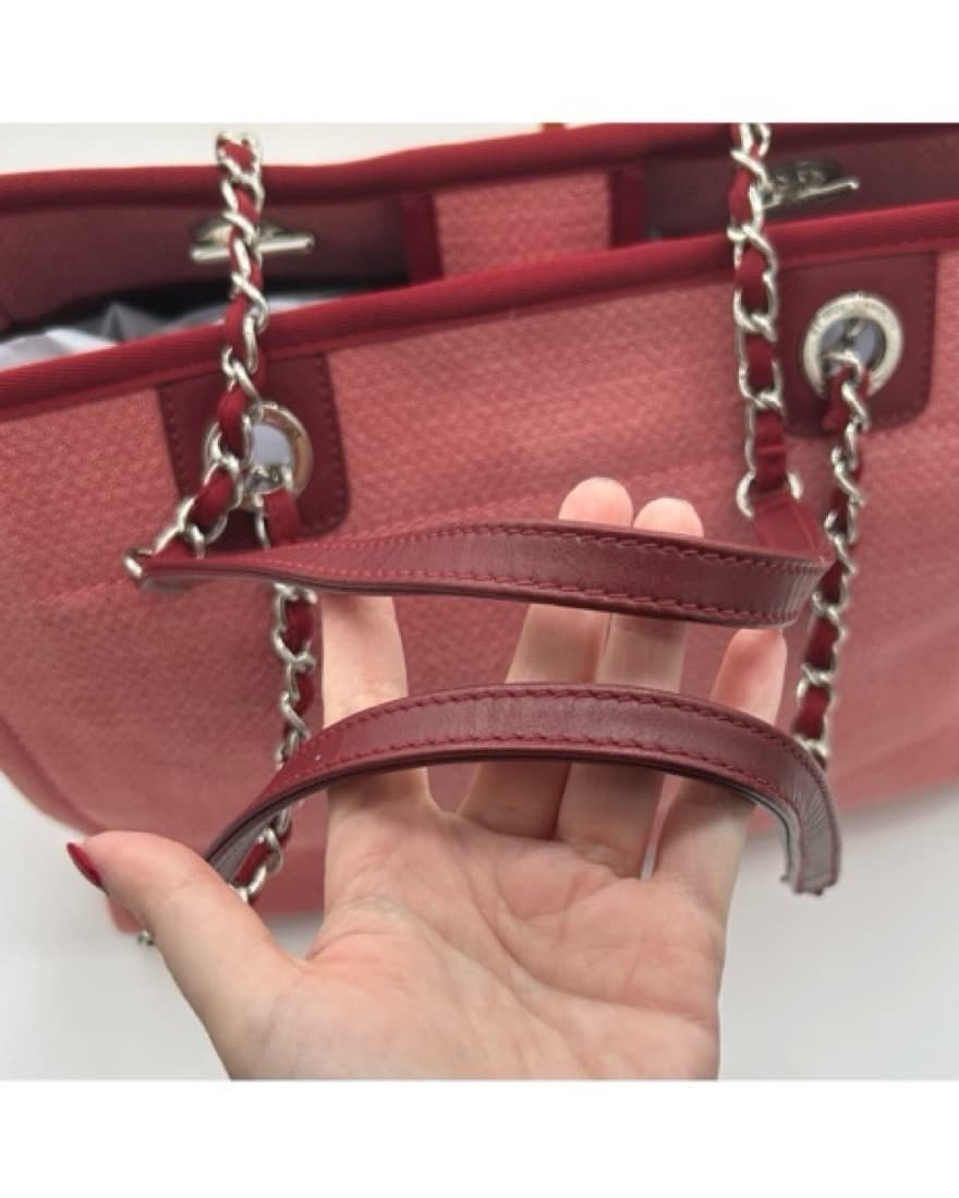 Chanel Deauville Canvas Tote Medium - Image 4