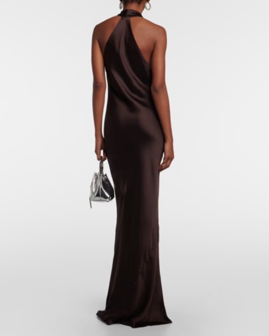 Norma Kamali Draped Halterneck Gown - Image 2
