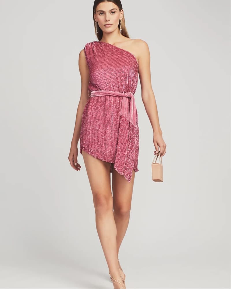 Retrofete Ella Sequin Dress in Pink - Image 2