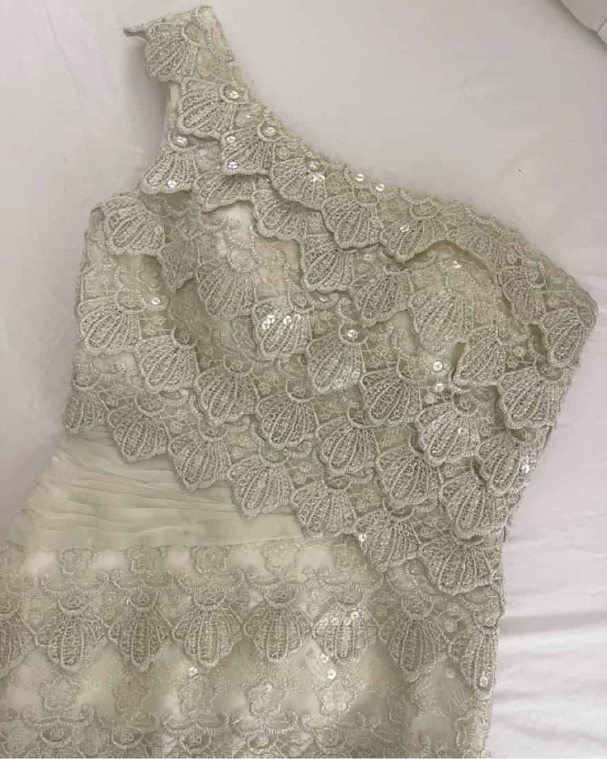 BG Haute Scala Ivory Lace Mini Dress - Image 2