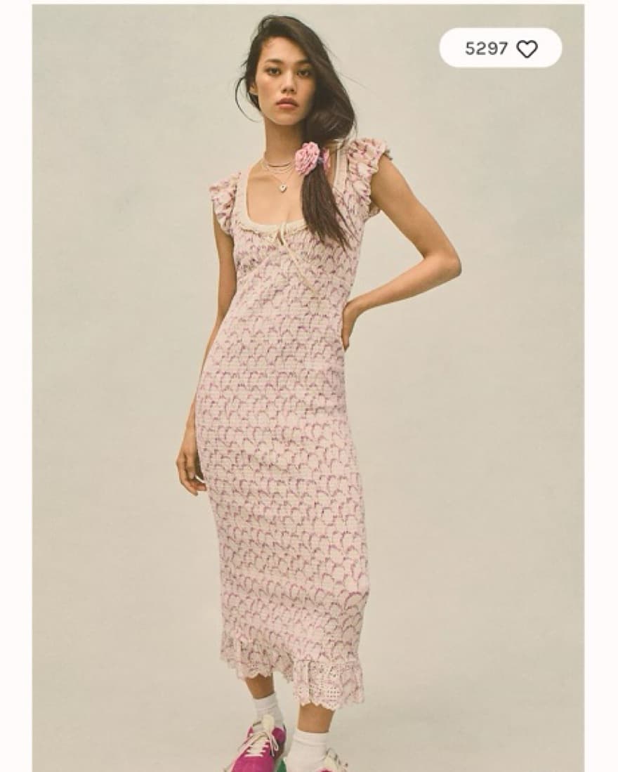 Free People Floral Midi Dress - Image 3