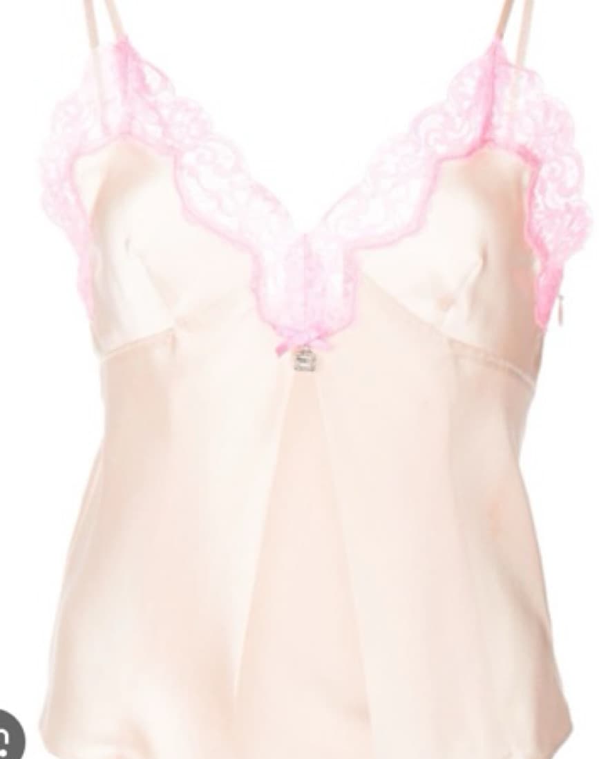 Alexander Wang Lace Silk Butterfly Cami - Image 2