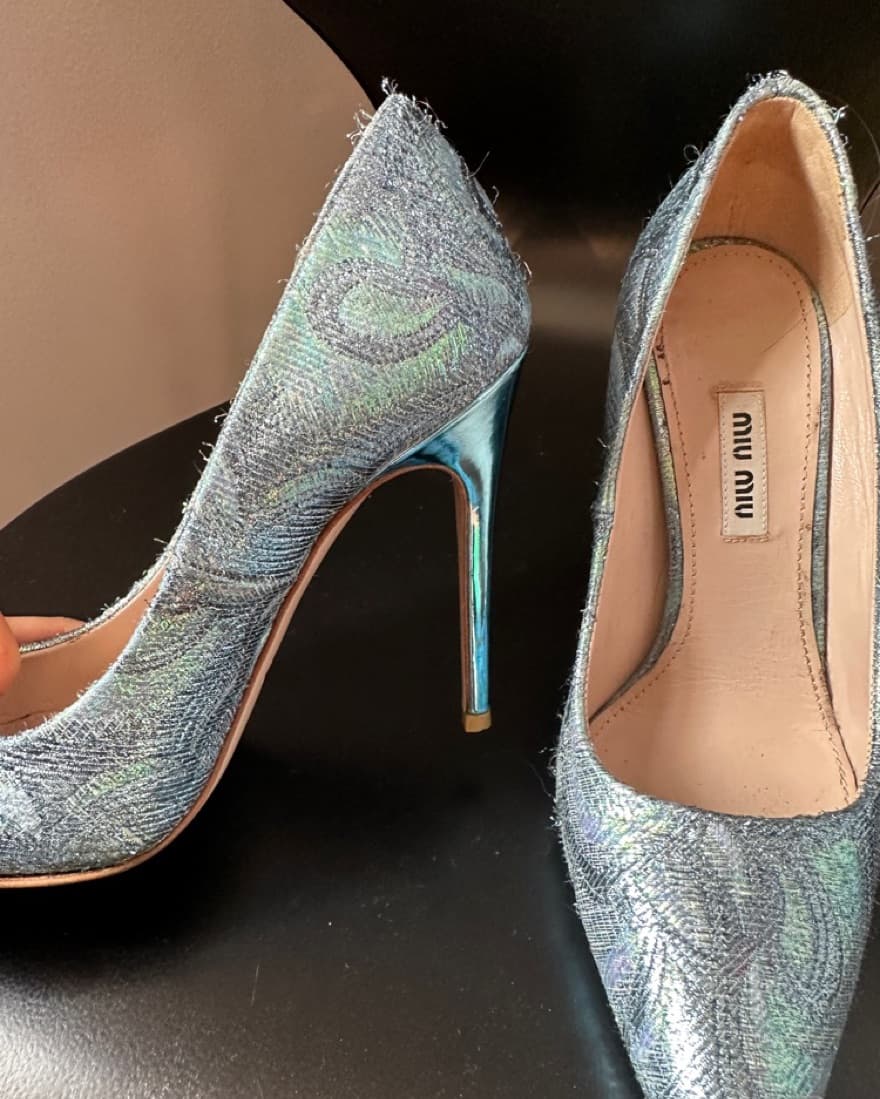 Blue Miu Miu Pumps  - Image 4