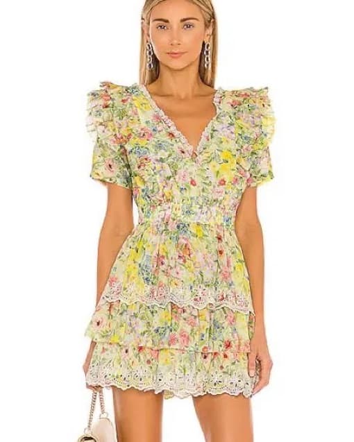 Loveshack Fancy Aldina Mini Dress - Image 1