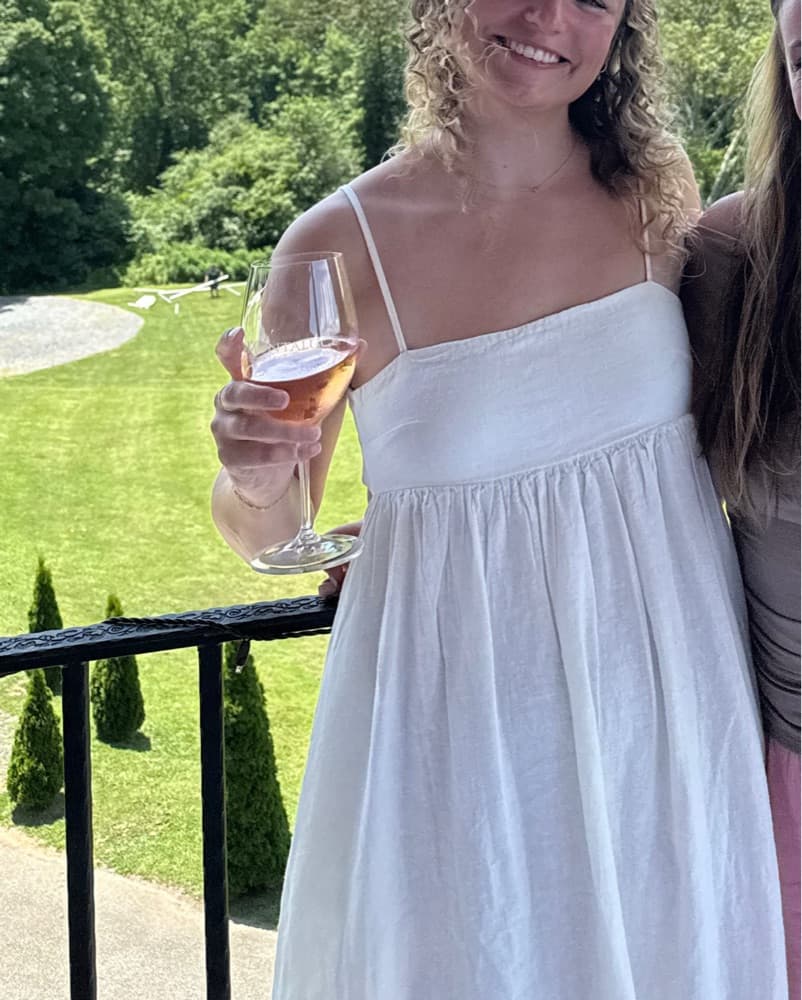 Free People White Linen Maxi Dress - Image 1