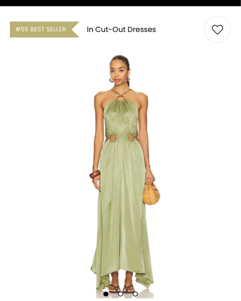 REVOLVE Visitant Maxi Dress in Sage - Image 1
