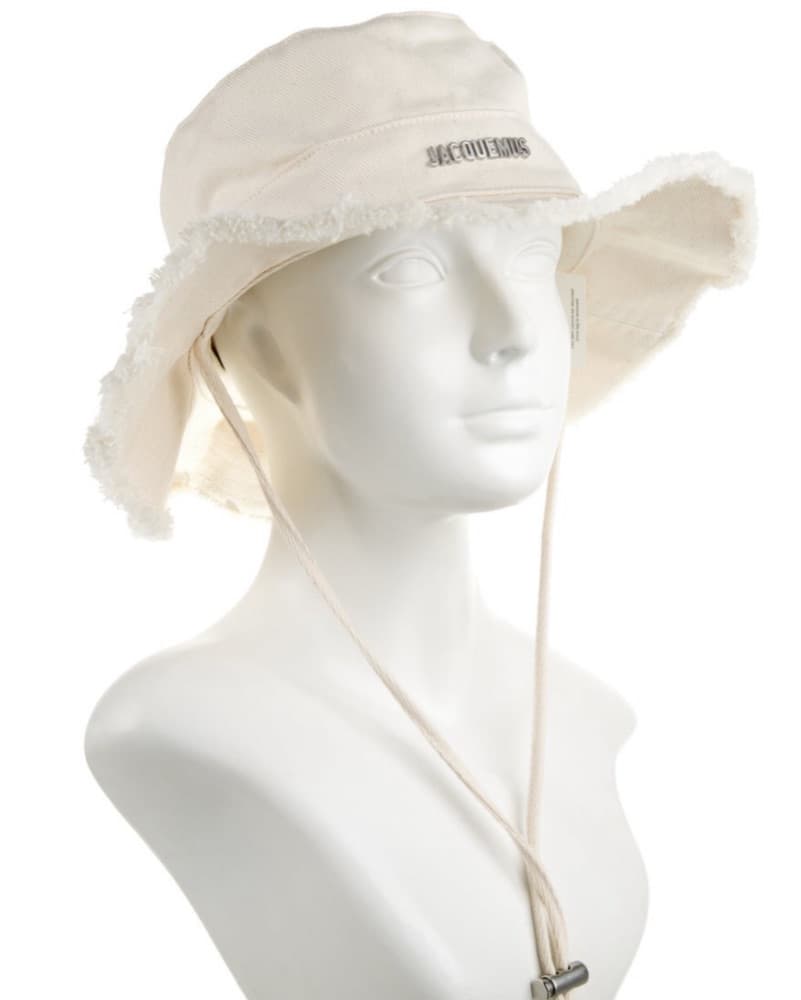 Jacquemus Le Bob Artichaut Bucket Hat Cream White - Image 2