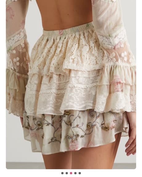 LoveShackFancy Karine Cutout Lace - Image 2