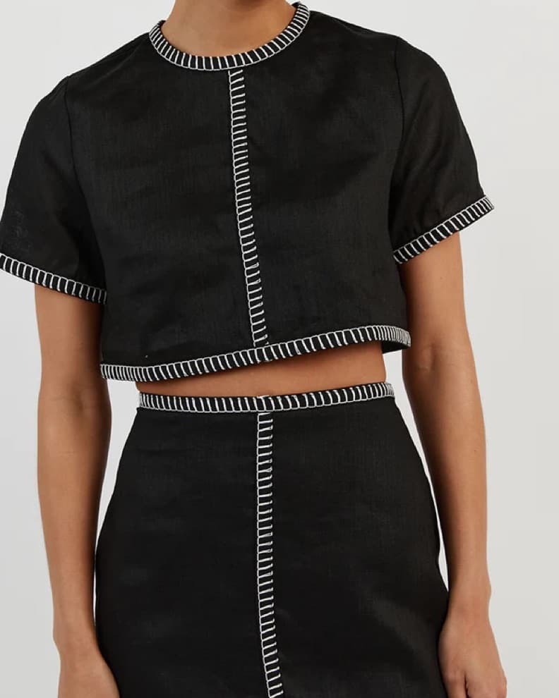 Dissh Bella Black Linen Set - Image 5