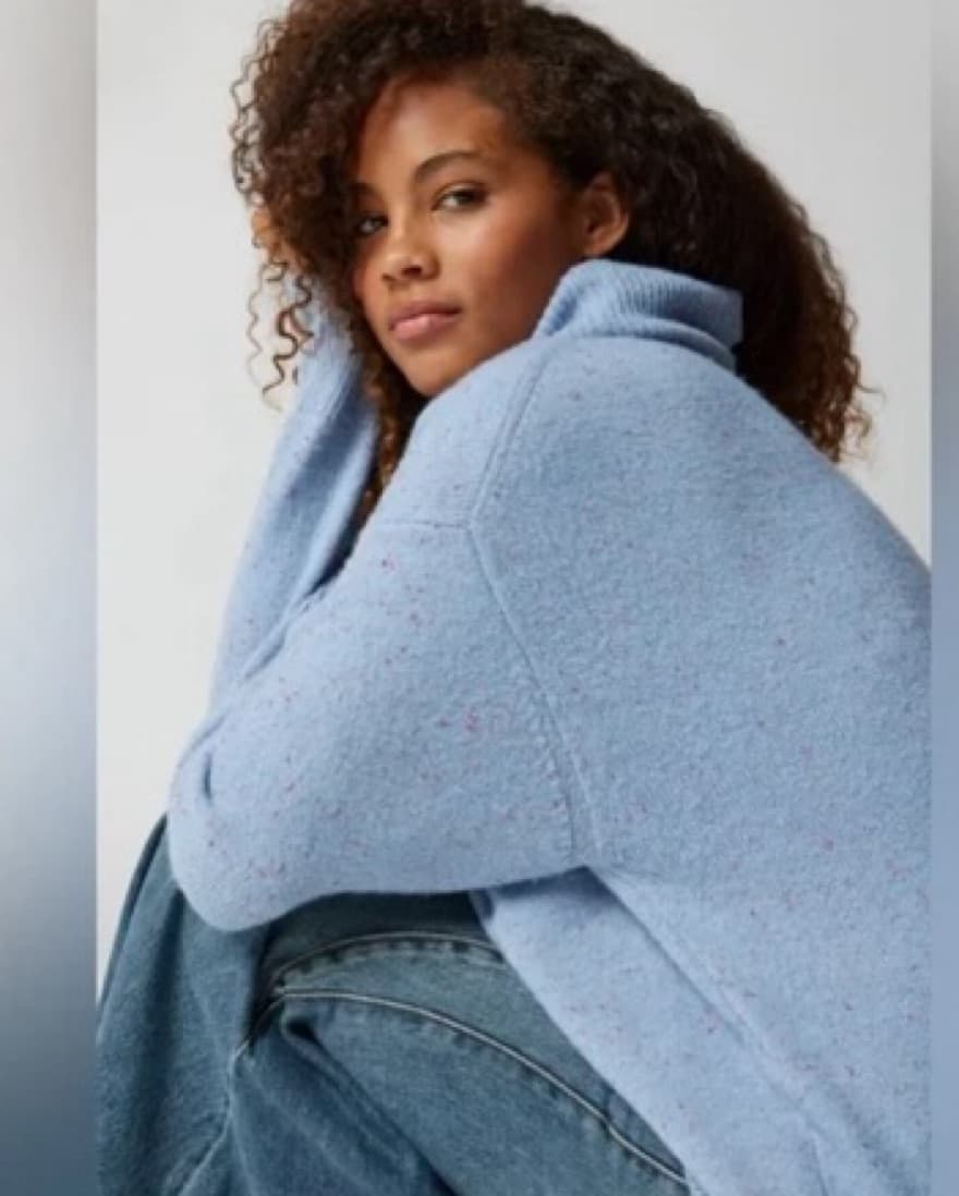 Urban Outfitters Blue Turtleneck  - Image 2