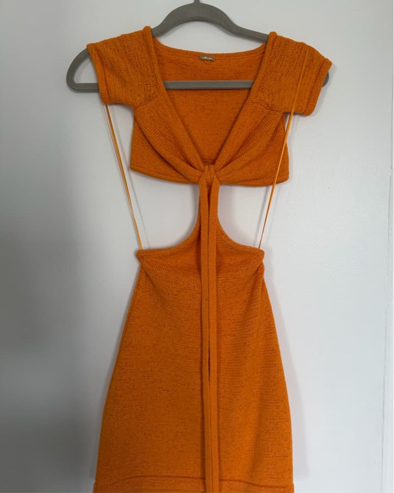 Cult Gaia Orange Mini Dress - Image 2