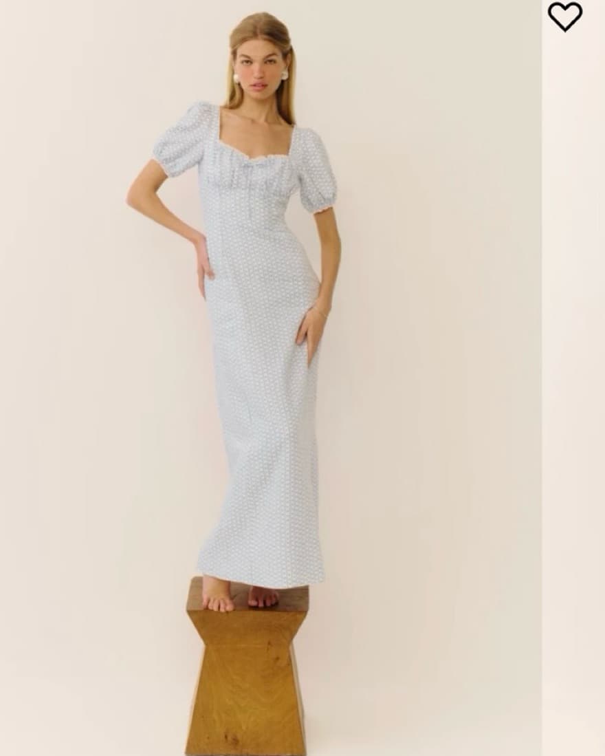 Reformation Cherise Linen Dress - Image 1