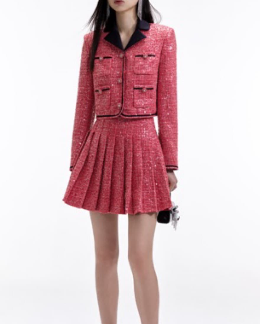 Self Portrait Sequin Jacket + Skirt  - Image 1