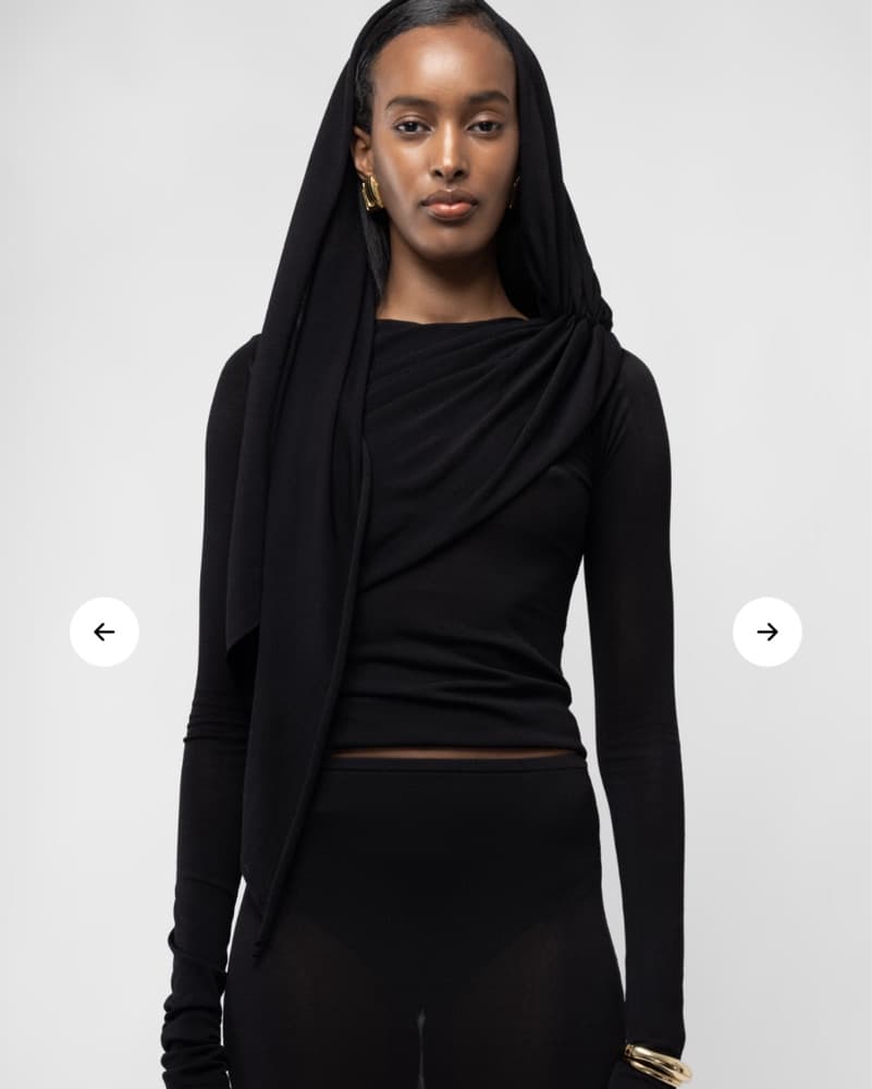Arakii Slanted Long Sleeve Top - Image 2