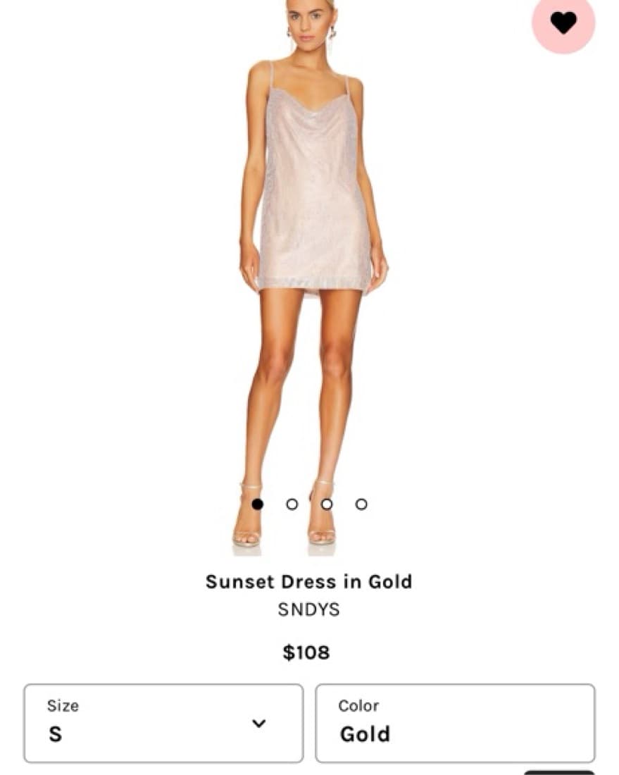 SNDYS Sunset Dress Gold - Image 1