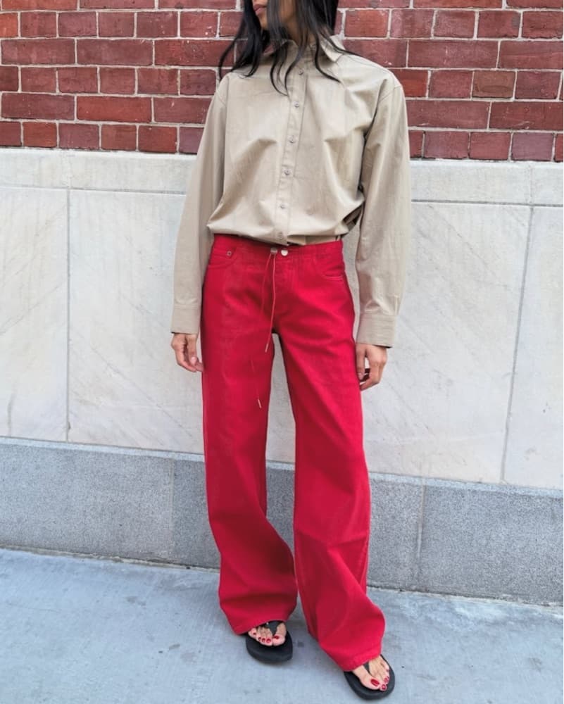 Red Still Here Cool Jeans - Image 1