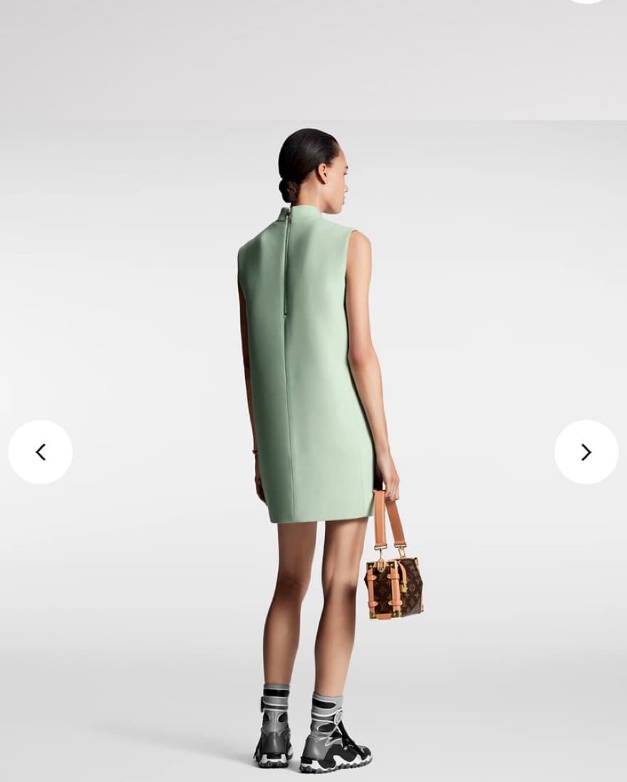 Louis Vuitton Pink Mock Neck Dress - Image 6