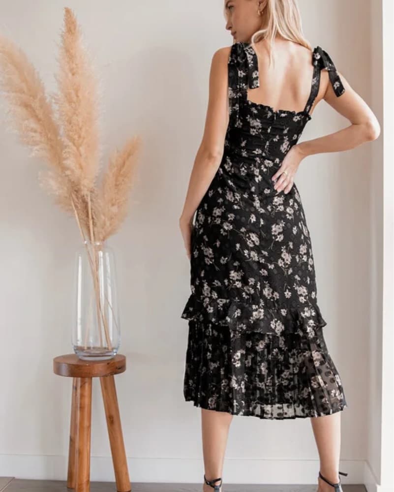 Floral Midi Dress - Image 3