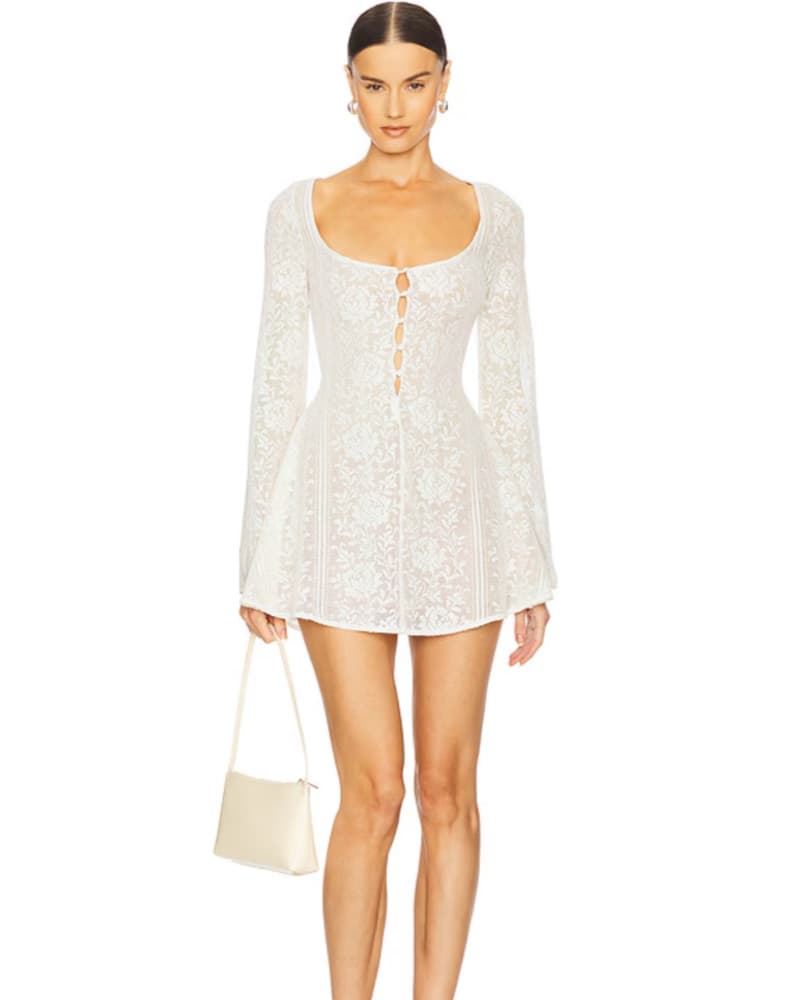 Elegant Lace Mini Dress - Image 1