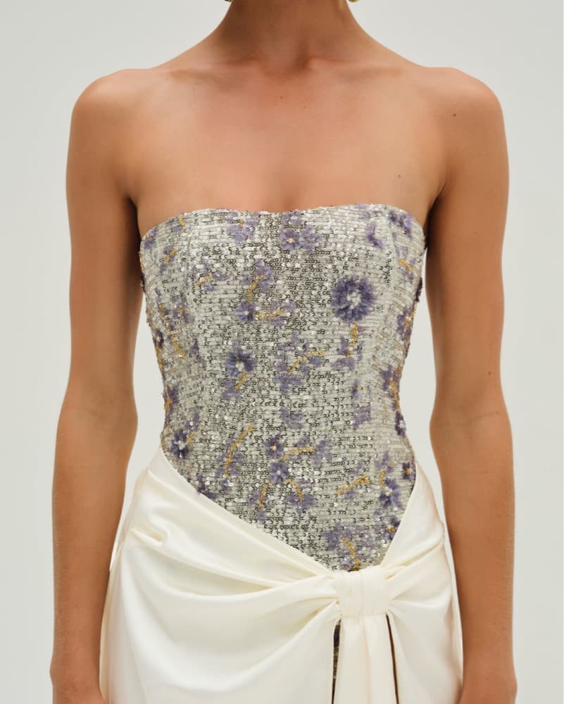 Snowflake Sequin Maxi Dress - Image 5