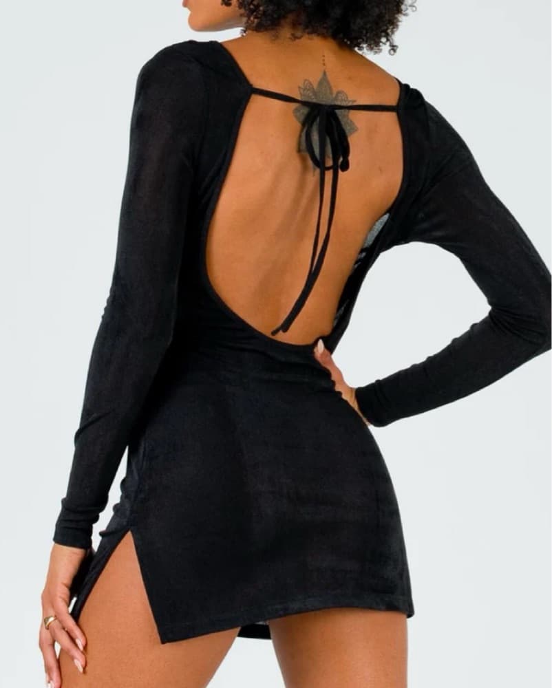 Lioness Montana backless sheer dress - Image 4