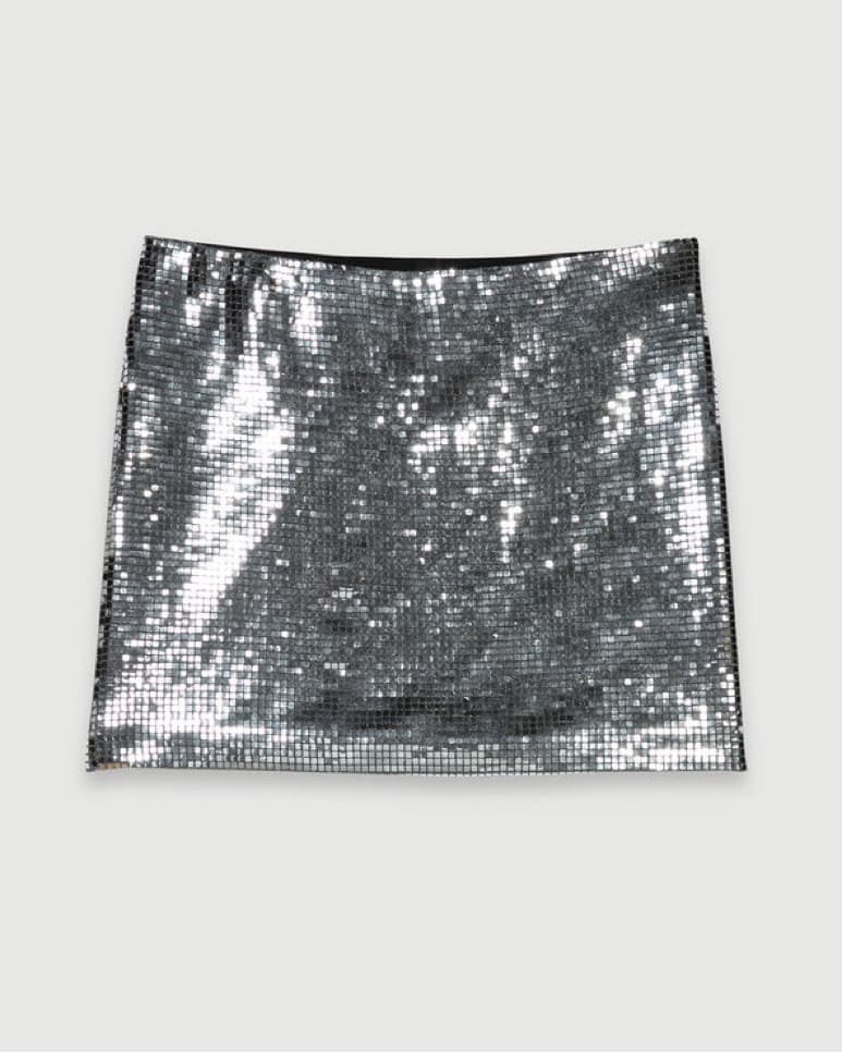 Maje Rhinestone Mini Skirt - Image 5